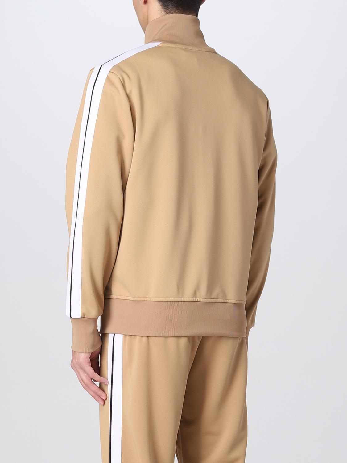 PALM ANGELS GIACCA: Felpa Palm Angels in tessuto stretch, Beige - Img 3