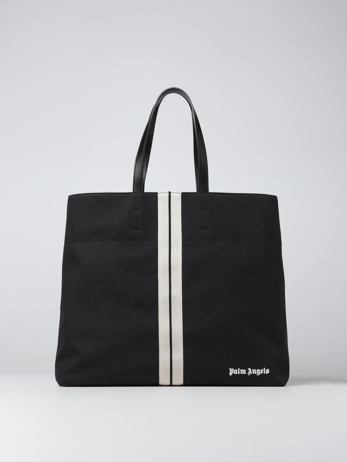 PALM ANGELS BORSA: Borsa Palm Angels in canvas, Nero - Img 1