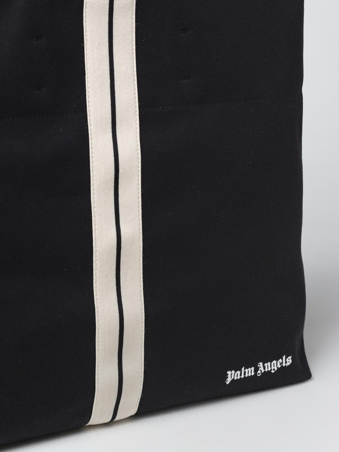 PALM ANGELS BORSA: Borsa Palm Angels in canvas, Nero - Img 4