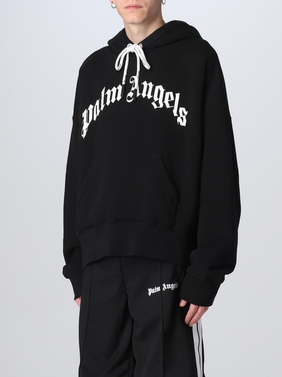 Palm Angels PMBA080C99FLE0011001 関税送料込 Palm Angels Zipped sweatshirt - Black - Men