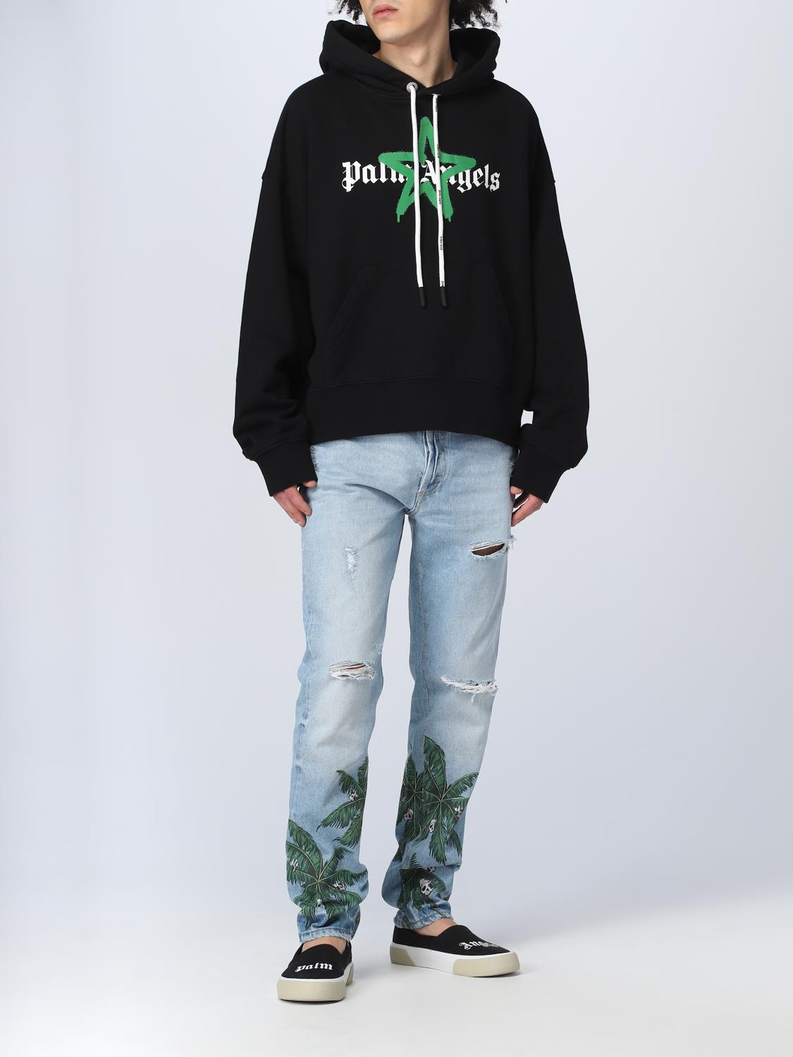 PALM ANGELS SUDADERA: Sudadera hombre Palm Angels, Negro 1 - Img 2