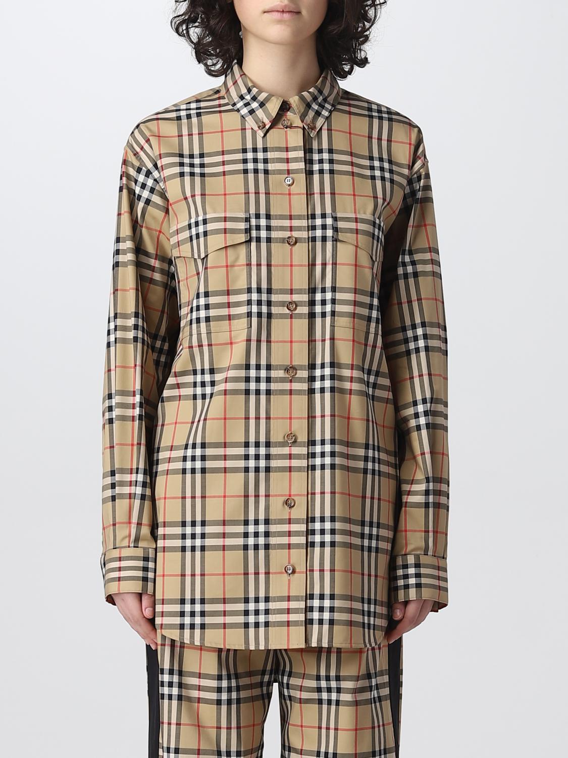 BURBERRY TOP: Top woman Burberry, Beige - Img 1