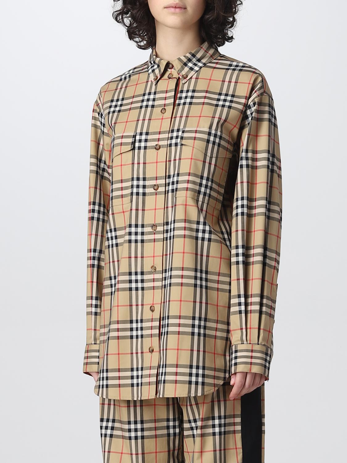 BURBERRY TOP: Top woman Burberry, Beige - Img 4