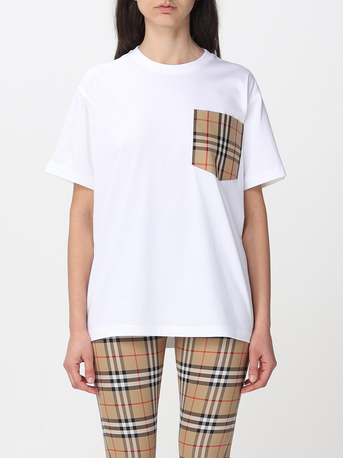 Burberry Clothing Giglio Burberry Sweater White BURBERRY: T-shirt