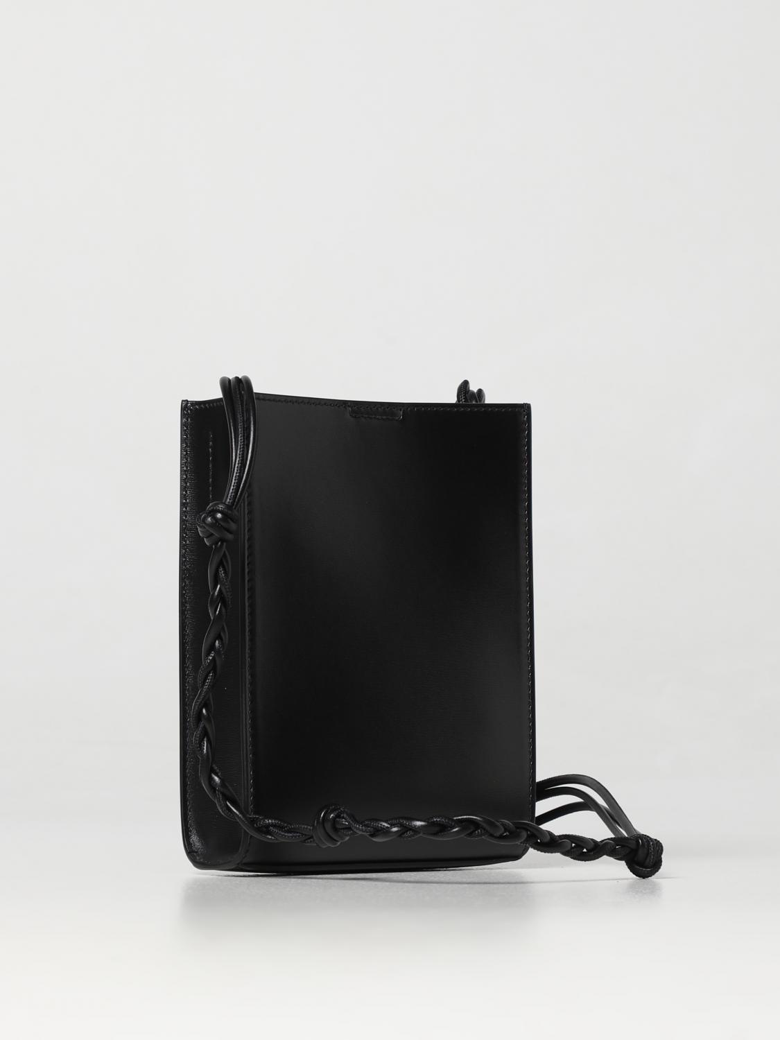 JIL SANDER BORSA MINI: Borsa Tangle Jil Sander in pelle, Nero - Img 2