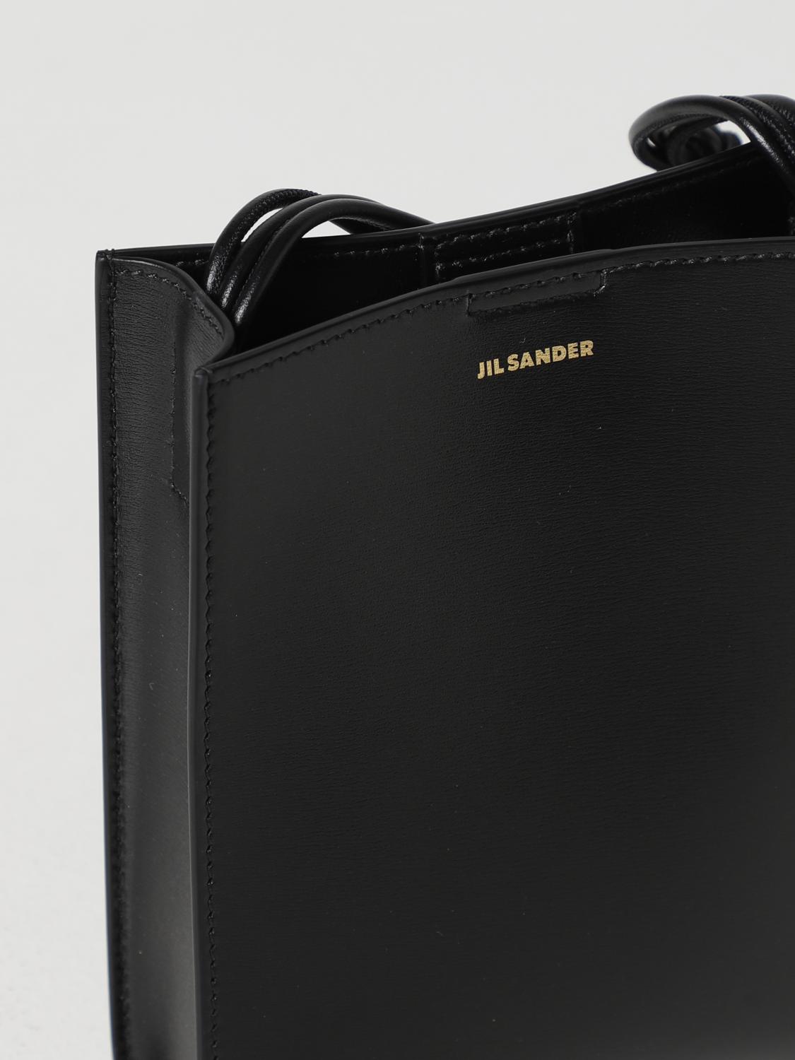 JIL SANDER BORSA MINI: Borsa Tangle Jil Sander in pelle, Nero - Img 3