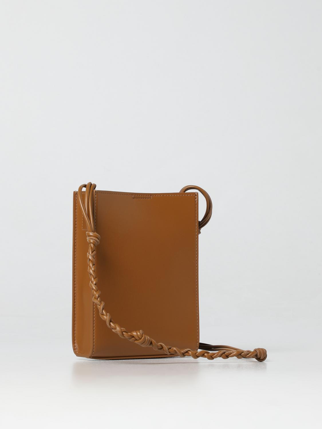 JIL SANDER BORSA MINI: Borsa Tangle Jil Sander in pelle, Cammello - Img 2
