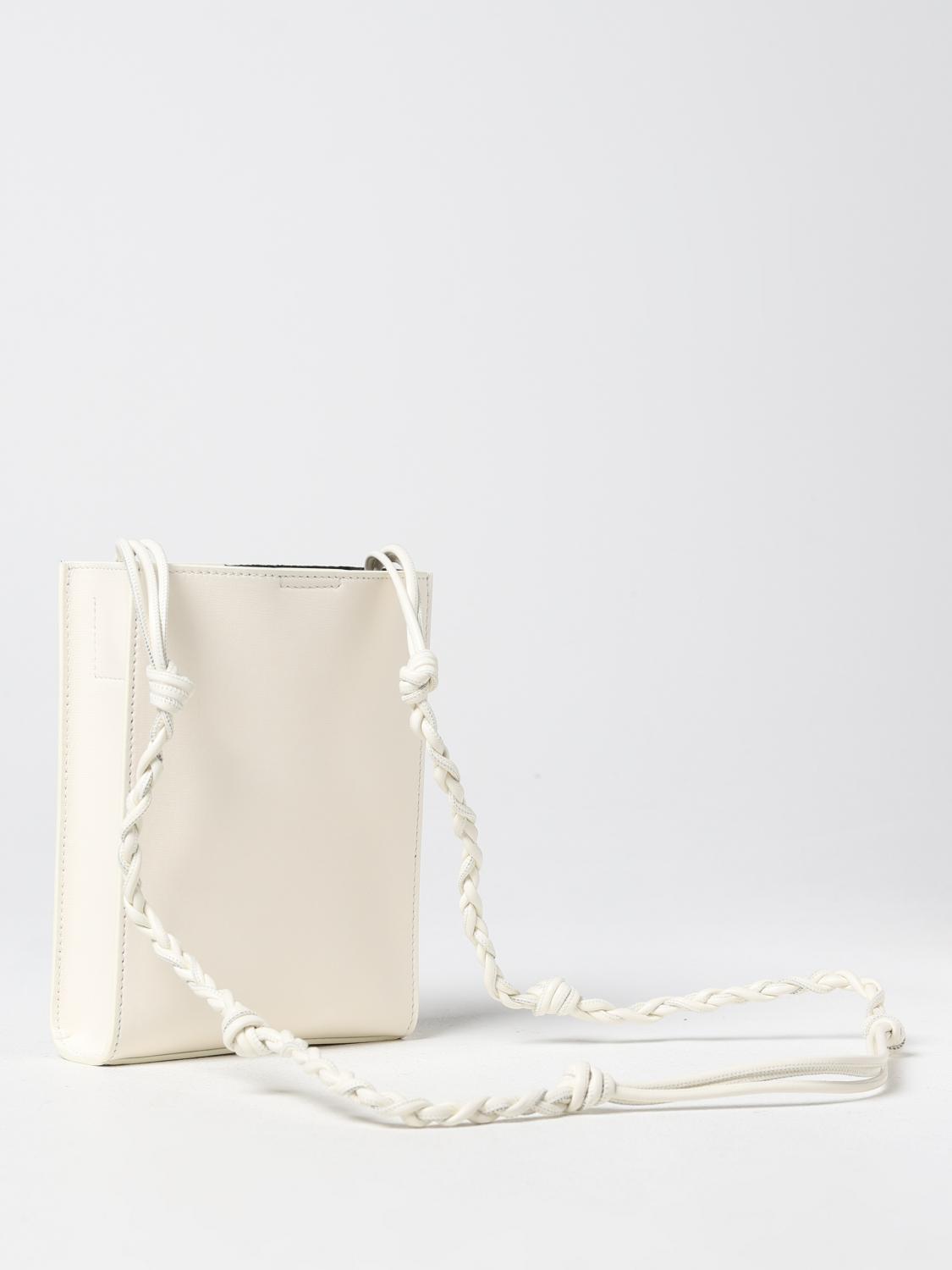 JIL SANDER BORSA MINI: Borsa Tangle Jil Sander in pelle, Avorio - Img 3