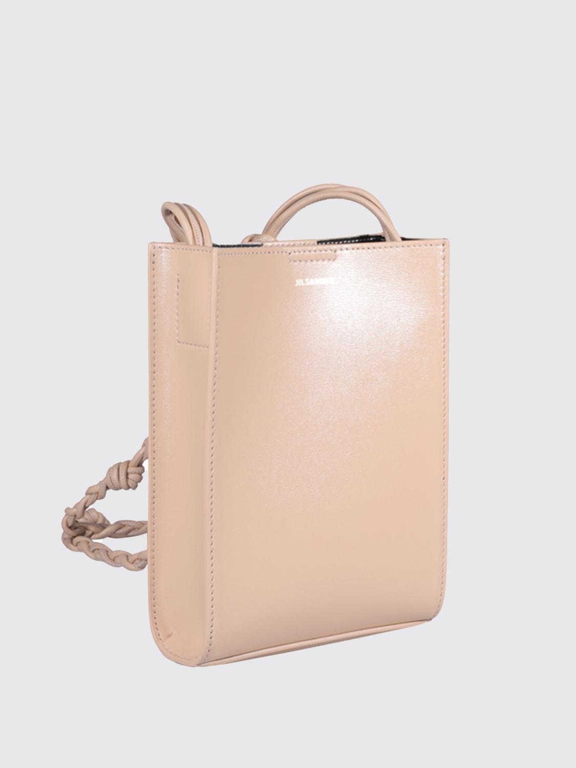 JIL SANDER BORSA MINI: Borsa Tangle Jil Sander in pelle, Nudo - Img 2