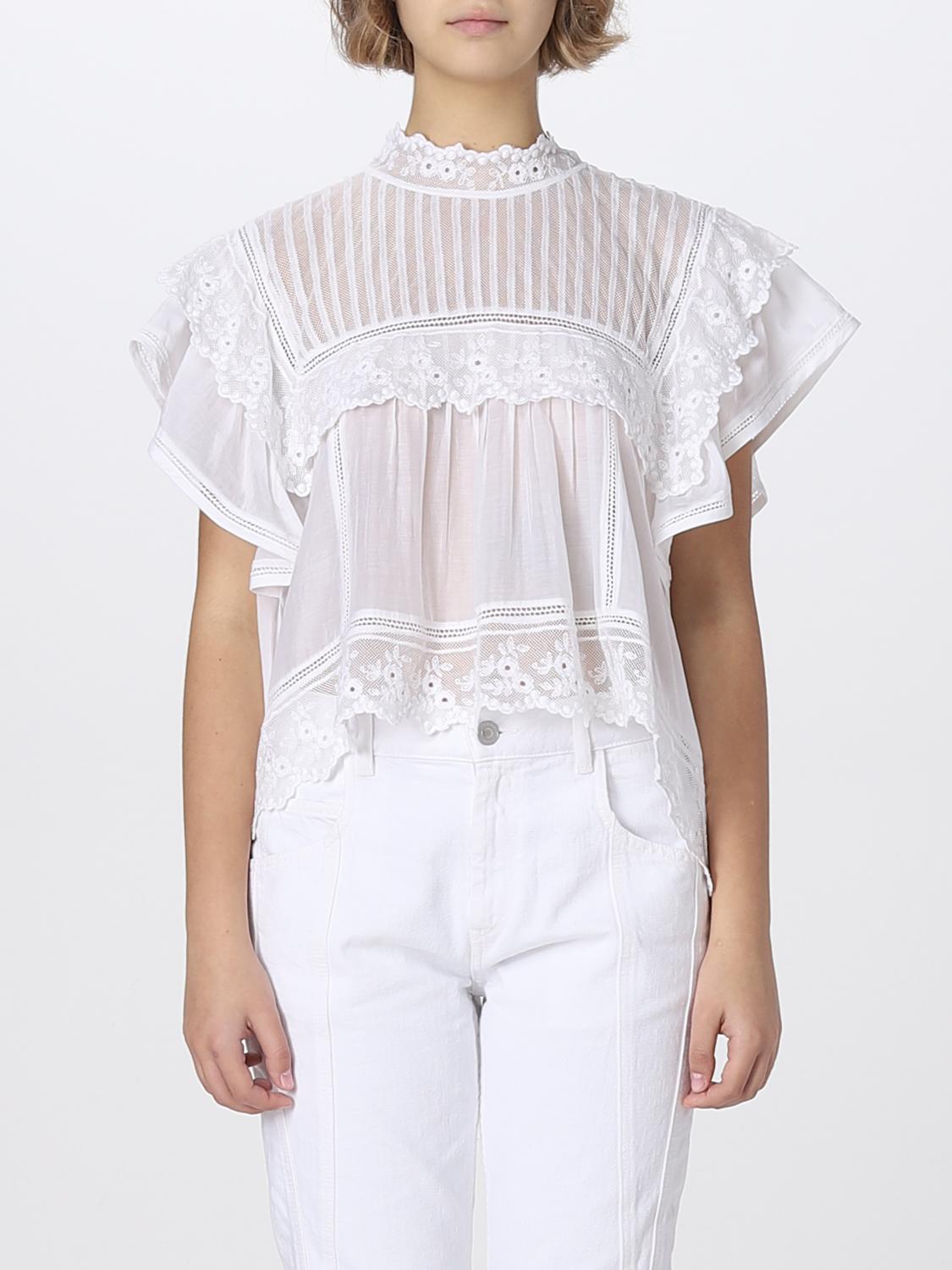ISABEL MARANT TOP: Top femme Isabel Marant, Blanc - Img 1