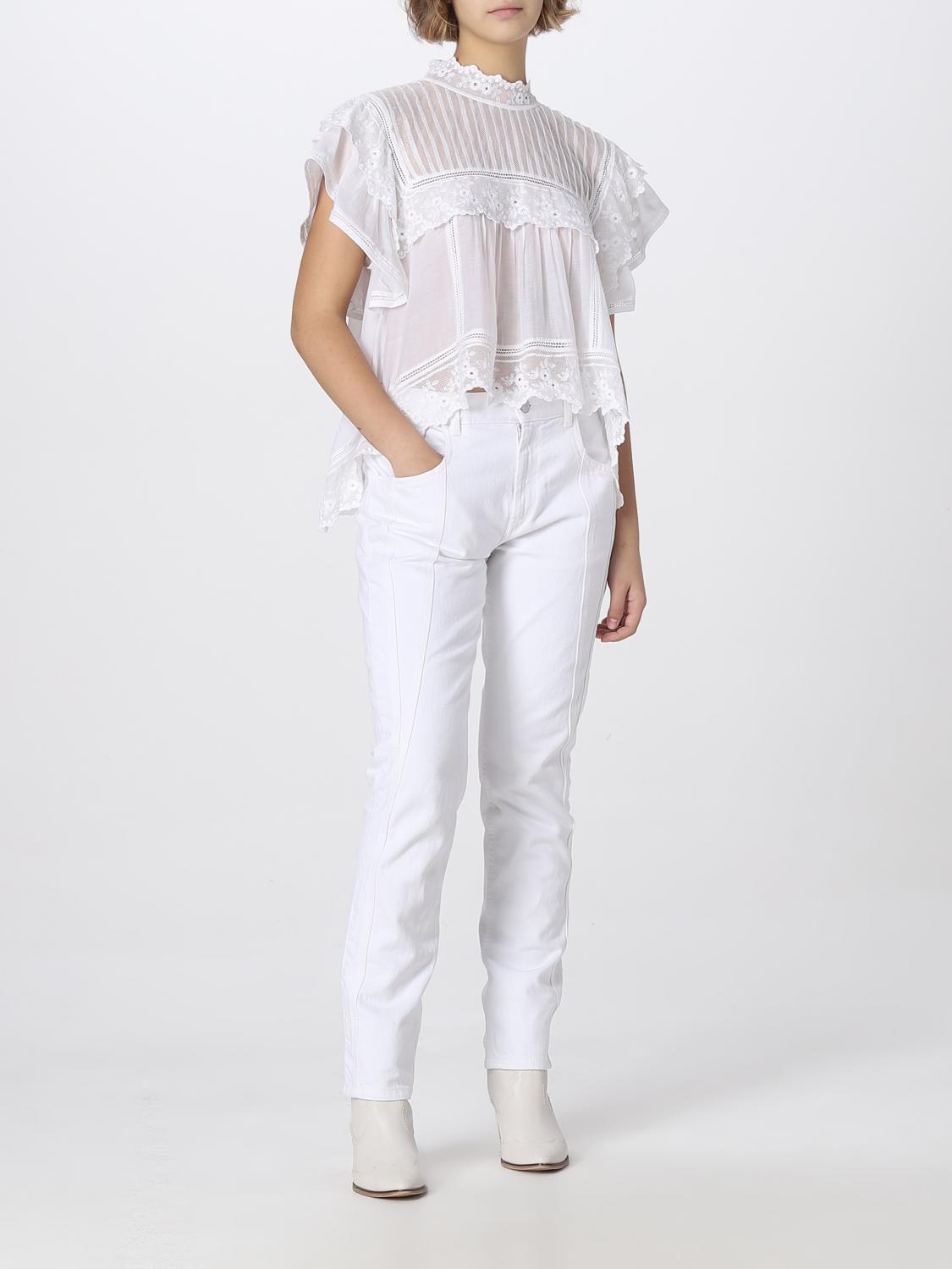 ISABEL MARANT TOP: Top femme Isabel Marant, Blanc - Img 2