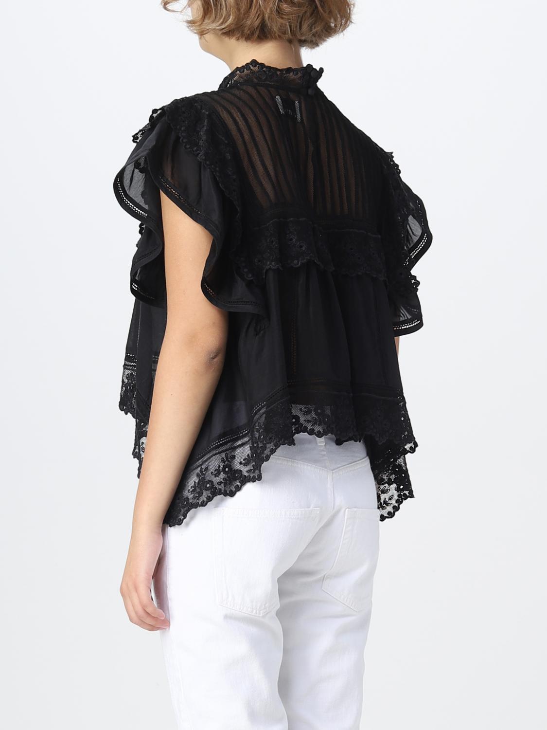 ISABEL MARANT TOP: Top mujer Isabel Marant, Negro - Img 3