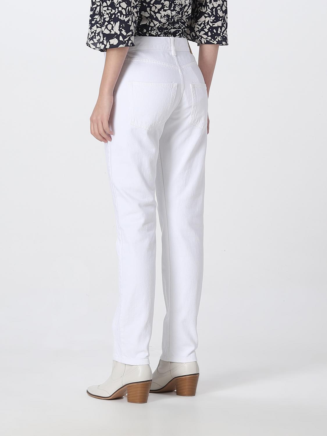 ISABEL MARANT JEANS: Jeans Isabel Marant in denim, Bianco - Img 3