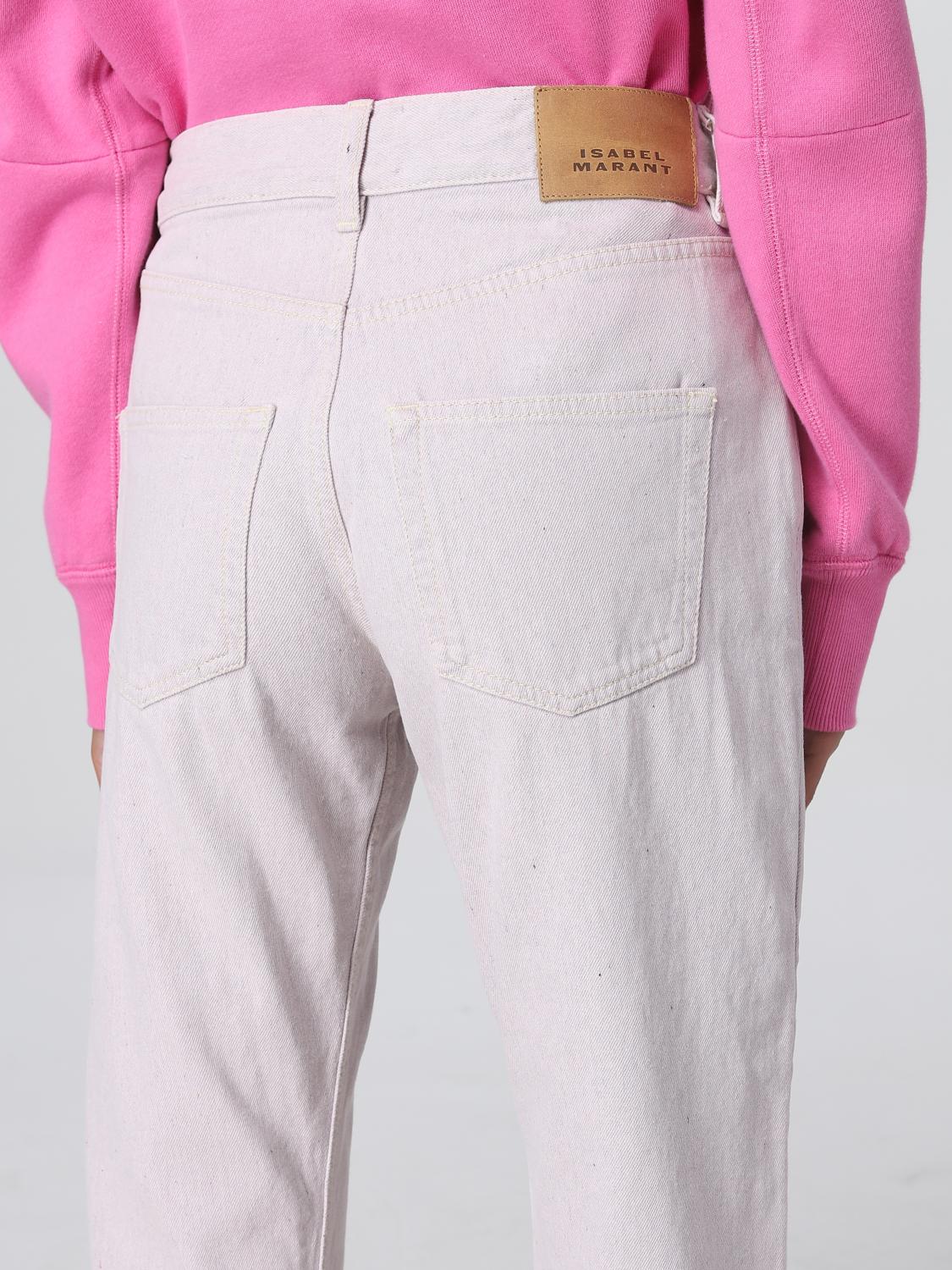 ISABEL MARANT VAQUEROS: Pantalón mujer Isabel Marant, Rosa Pálido - Img 4