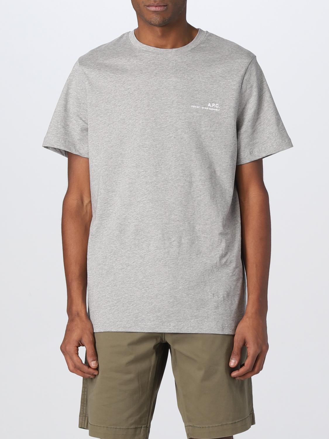 A.P.C. T-SHIRT: T-Shirt A.P.C. in cotone, Grigio - Img 1