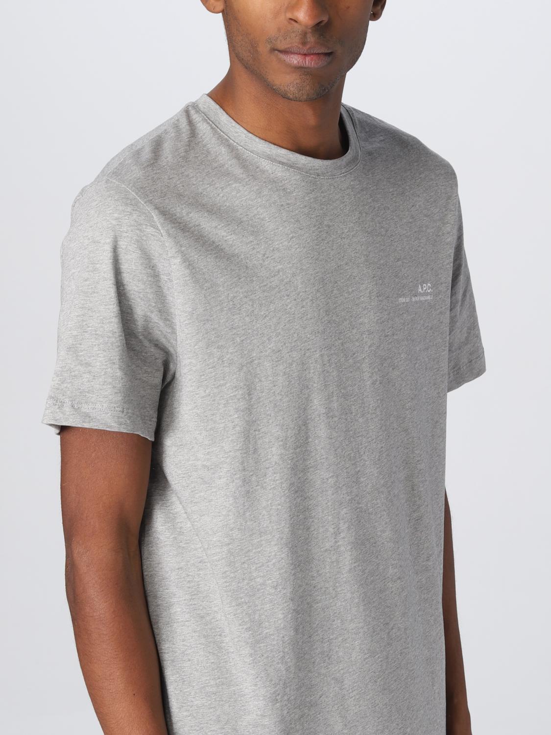 A.P.C. T-SHIRT: T-Shirt A.P.C. in cotone, Grigio - Img 4