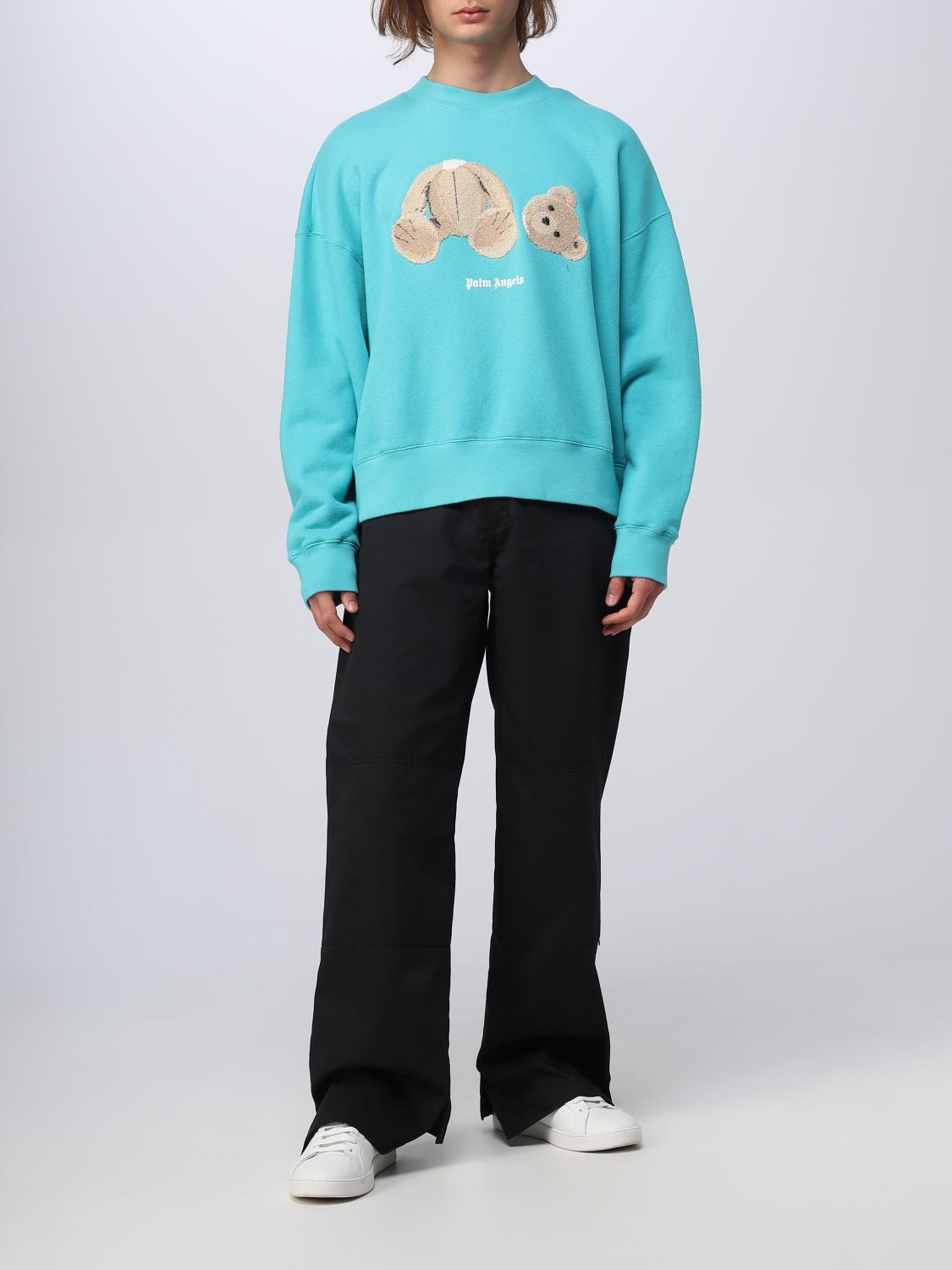 PALM ANGELS SUDADERA: Sudadera hombre Palm Angels, Turquesa - Img 2