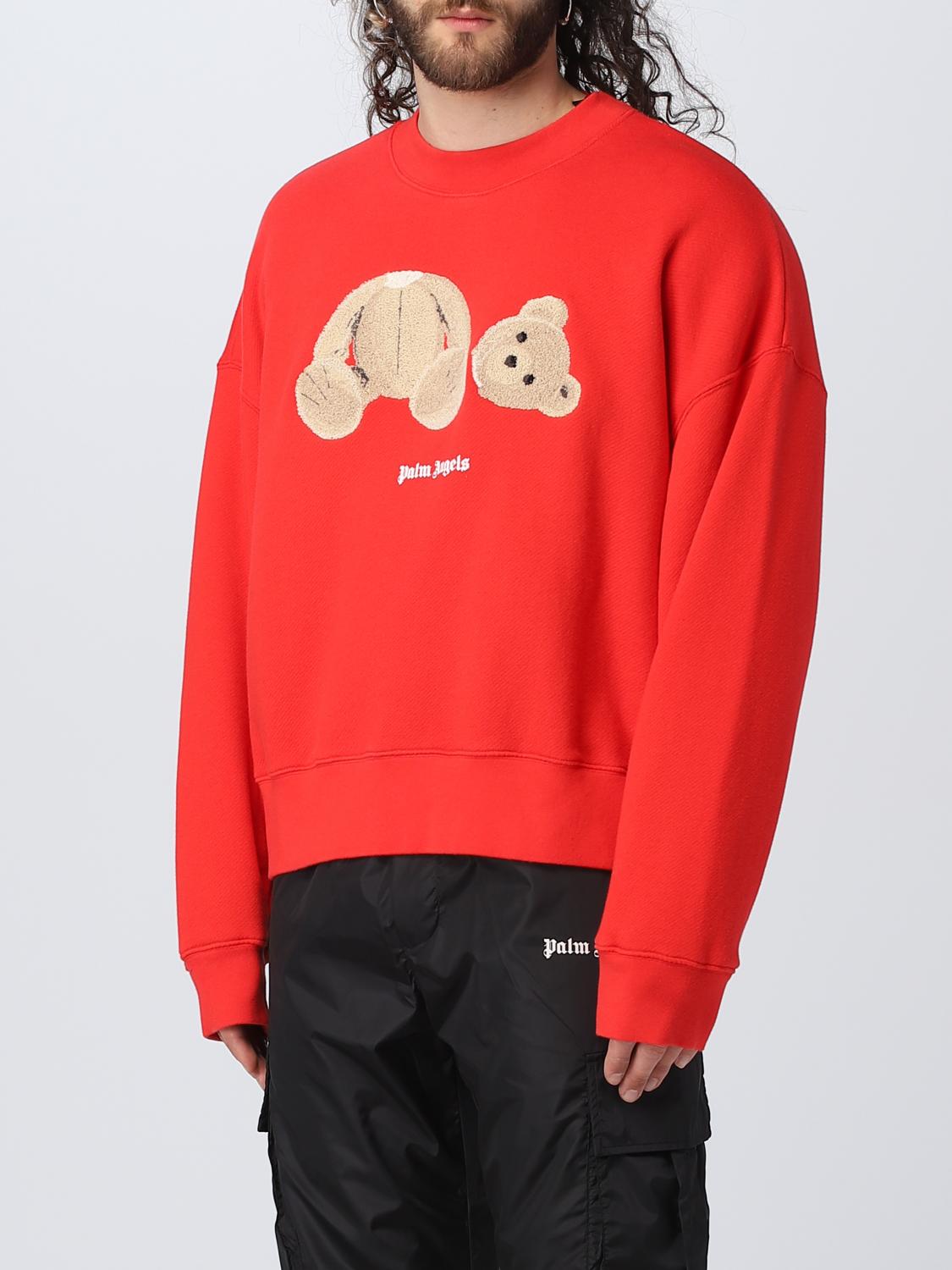 PALM ANGELS スウェットシャツ: スウェットシャツ メンズ Palm Angels, レッド - Img 4