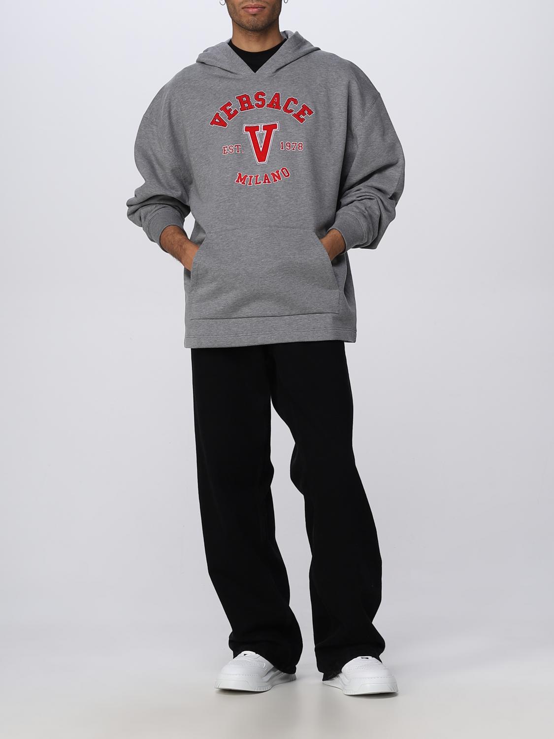 VERSACE SUDADERA: Sudadera hombre Versace, Gris - Img 2