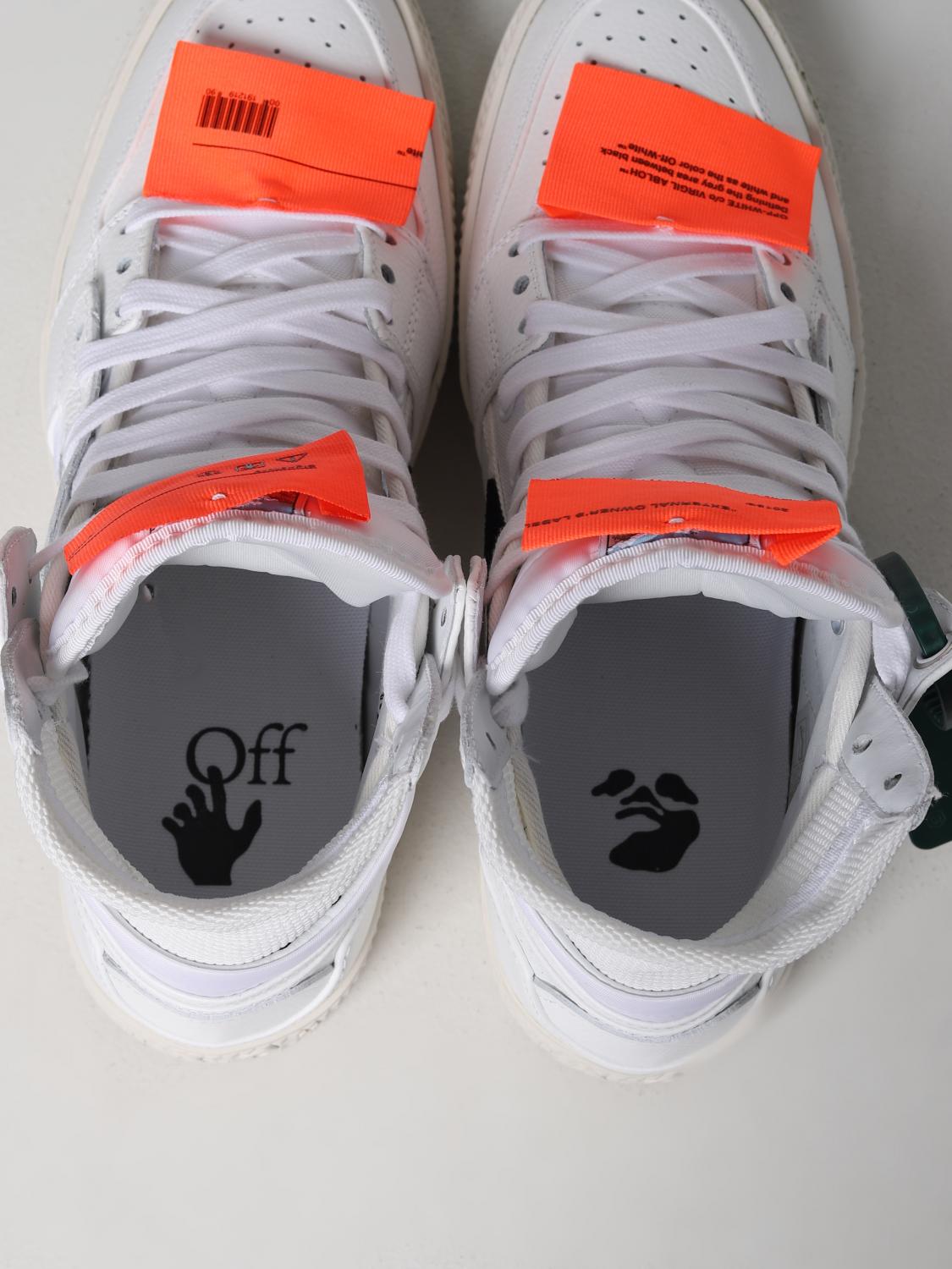 OFF-WHITE SNEAKERS: Off-White Sneakers 3.0 Off Court Vulcanized in leather and mesh, White - Img 4