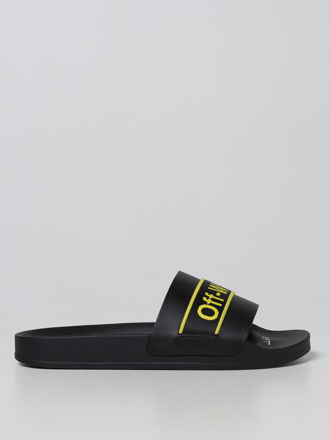 (オフホワイト)OFF-WHITE INDUSTRIAL サンダル OMIC001C99MAT003 Buy Off-White Industrial Sliders 'Black Yellow