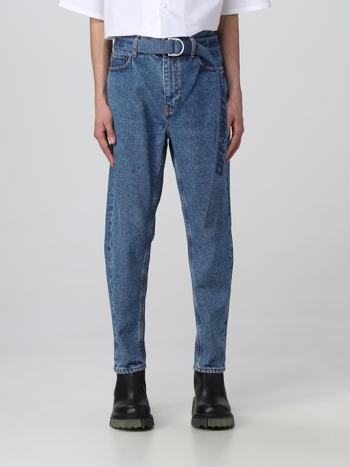 OFF-WHITE JEANS: Off-White denim jeans, Blue - Img 1