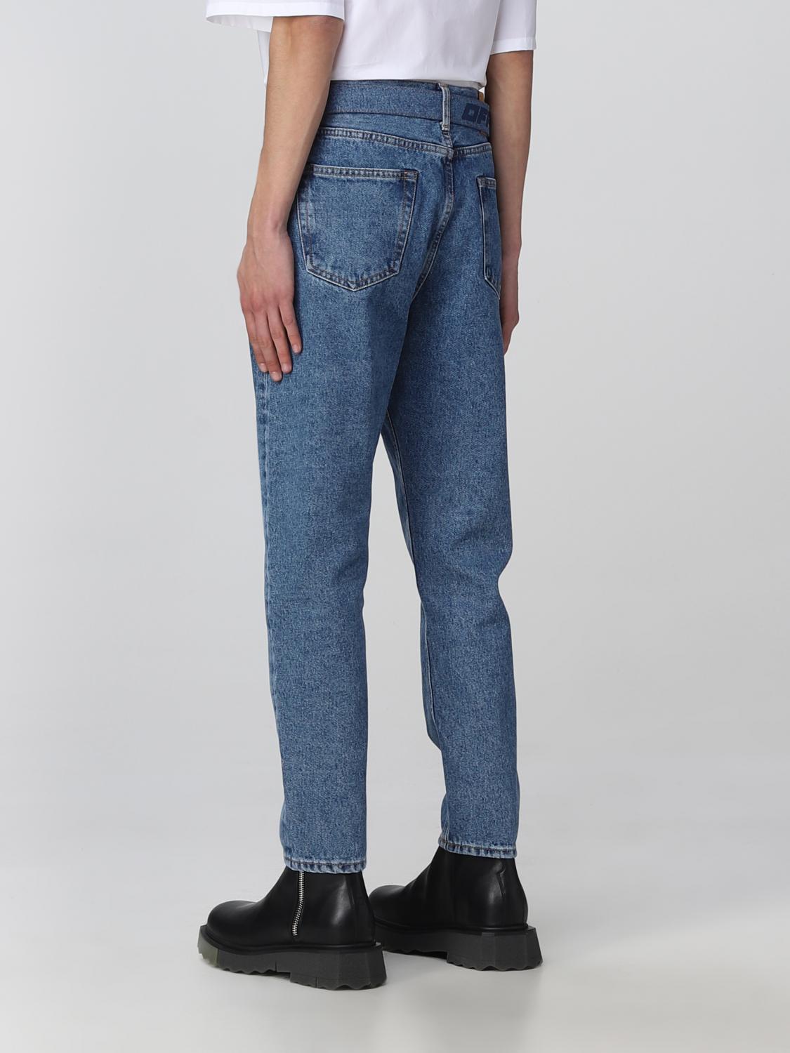 OFF-WHITE JEANS: Off-White denim jeans, Blue - Img 3