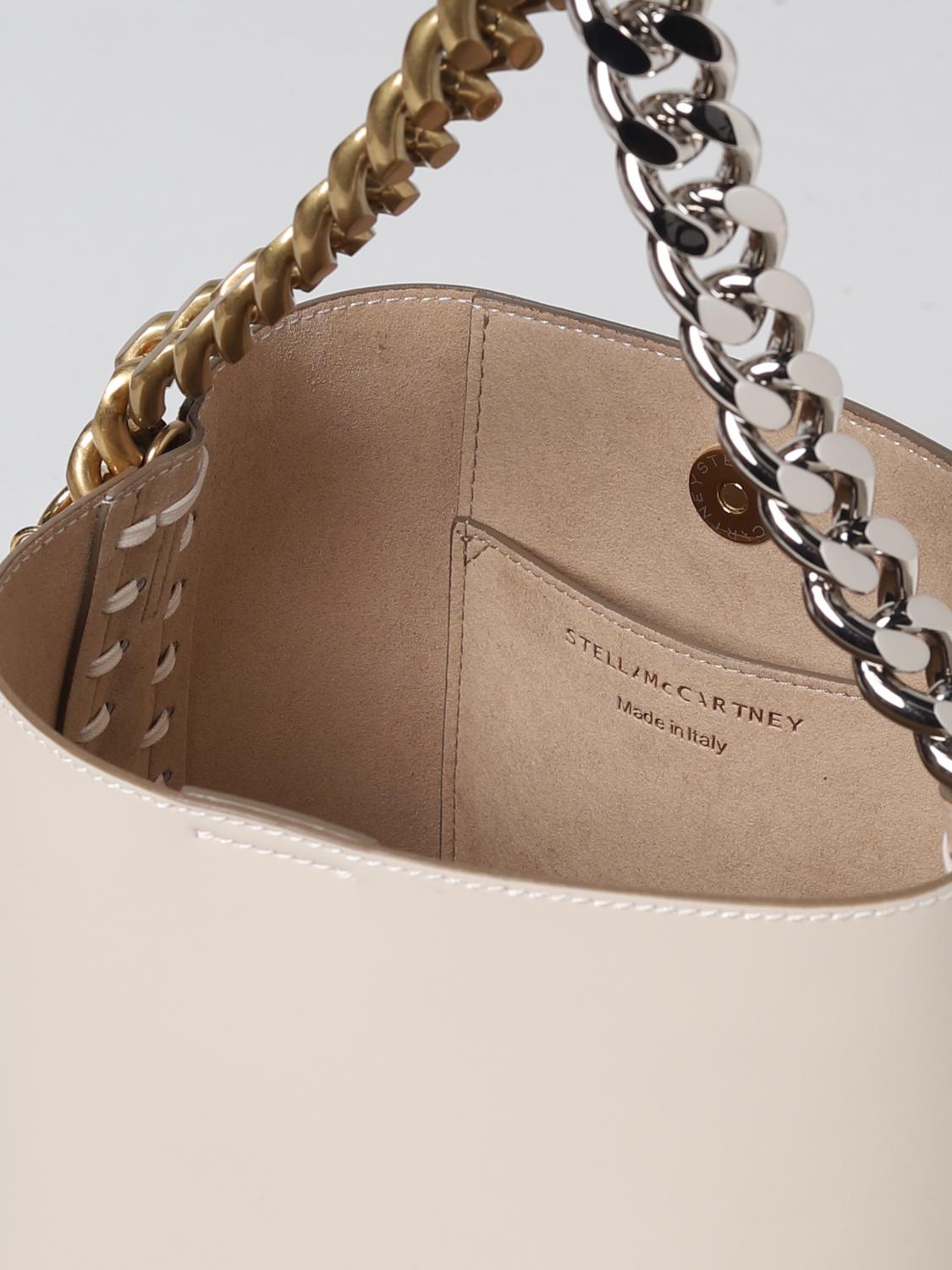 STELLA MCCARTNEY BORSA MINI: Borsa Stella McCartney in pelle sintetica, Bianco - Img 4