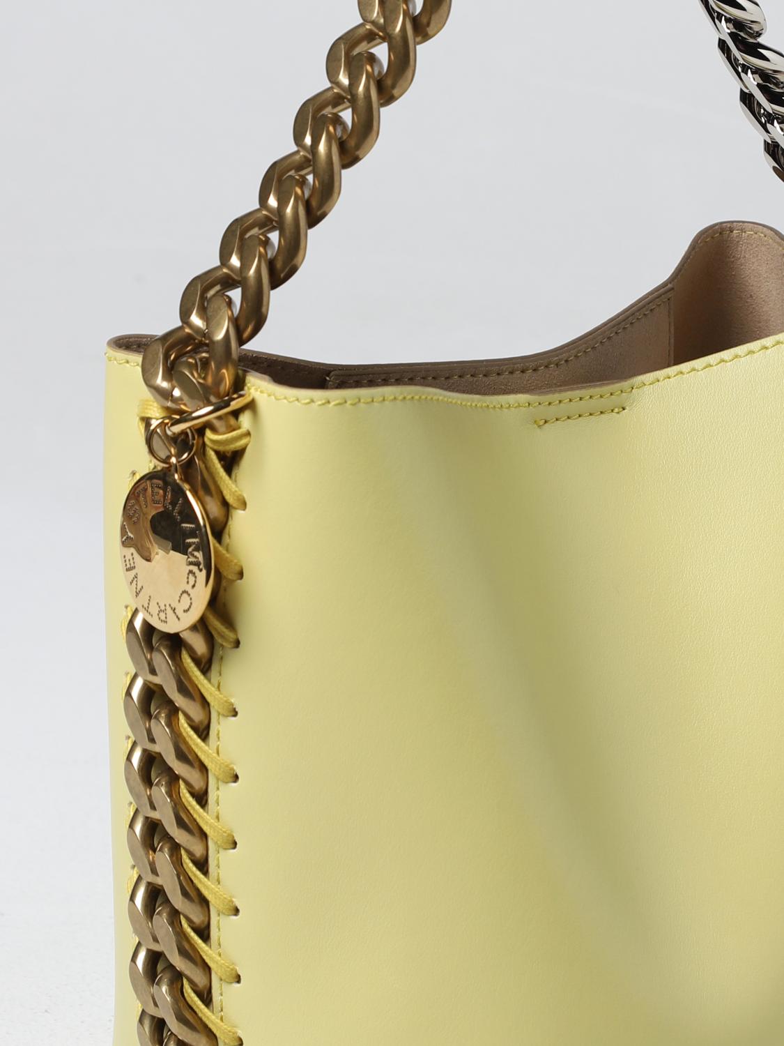 STELLA MCCARTNEY BORSA MINI: Borsa Stella McCartney in pelle sintetica, Giallo - Img 3