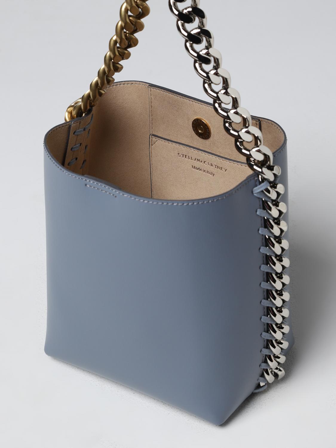 STELLA MCCARTNEY BORSA MINI: Borsa Stella McCartney in pelle sintetica, Grigio - Img 4