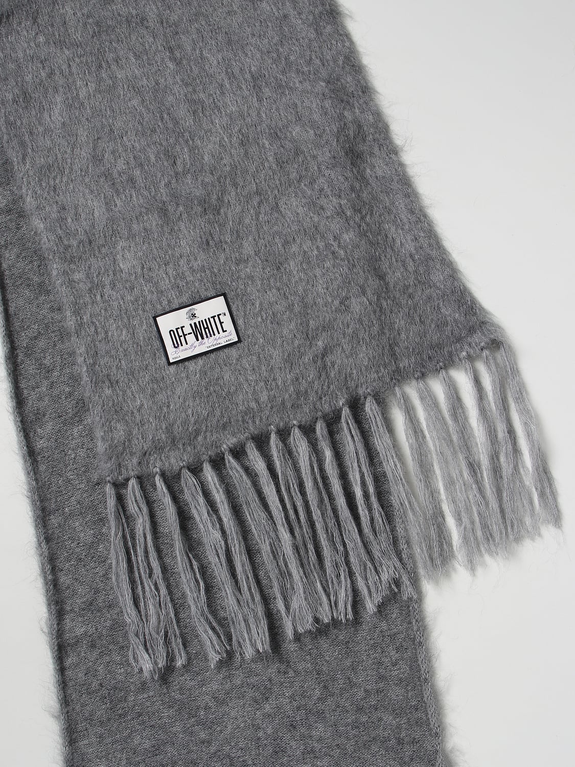 OFF-WHITE BUFANDA: Bufanda hombre Off-white, Gris - Img 3