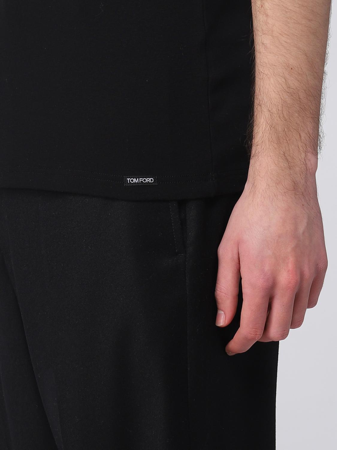 TOM FORD T-SHIRT: T-shirt herren Tom Ford, Schwarz - Img 5