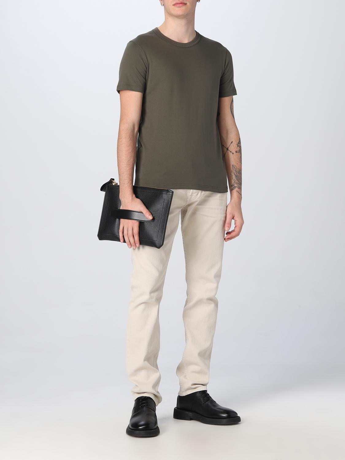 TOM FORD T-SHIRT: T-shirt men Tom Ford, Green - Img 2