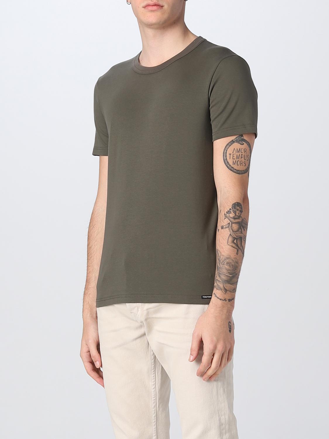 TOM FORD T-SHIRT: T-shirt men Tom Ford, Green - Img 4