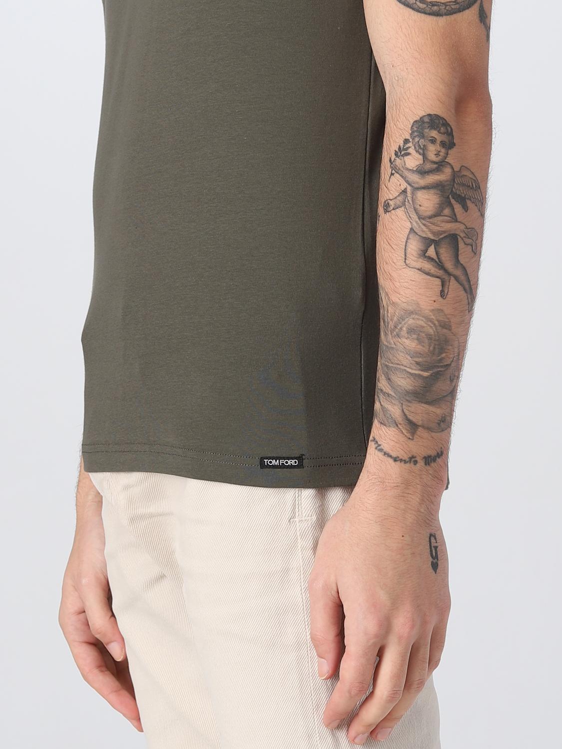 TOM FORD T-SHIRT: T-shirt men Tom Ford, Green - Img 5