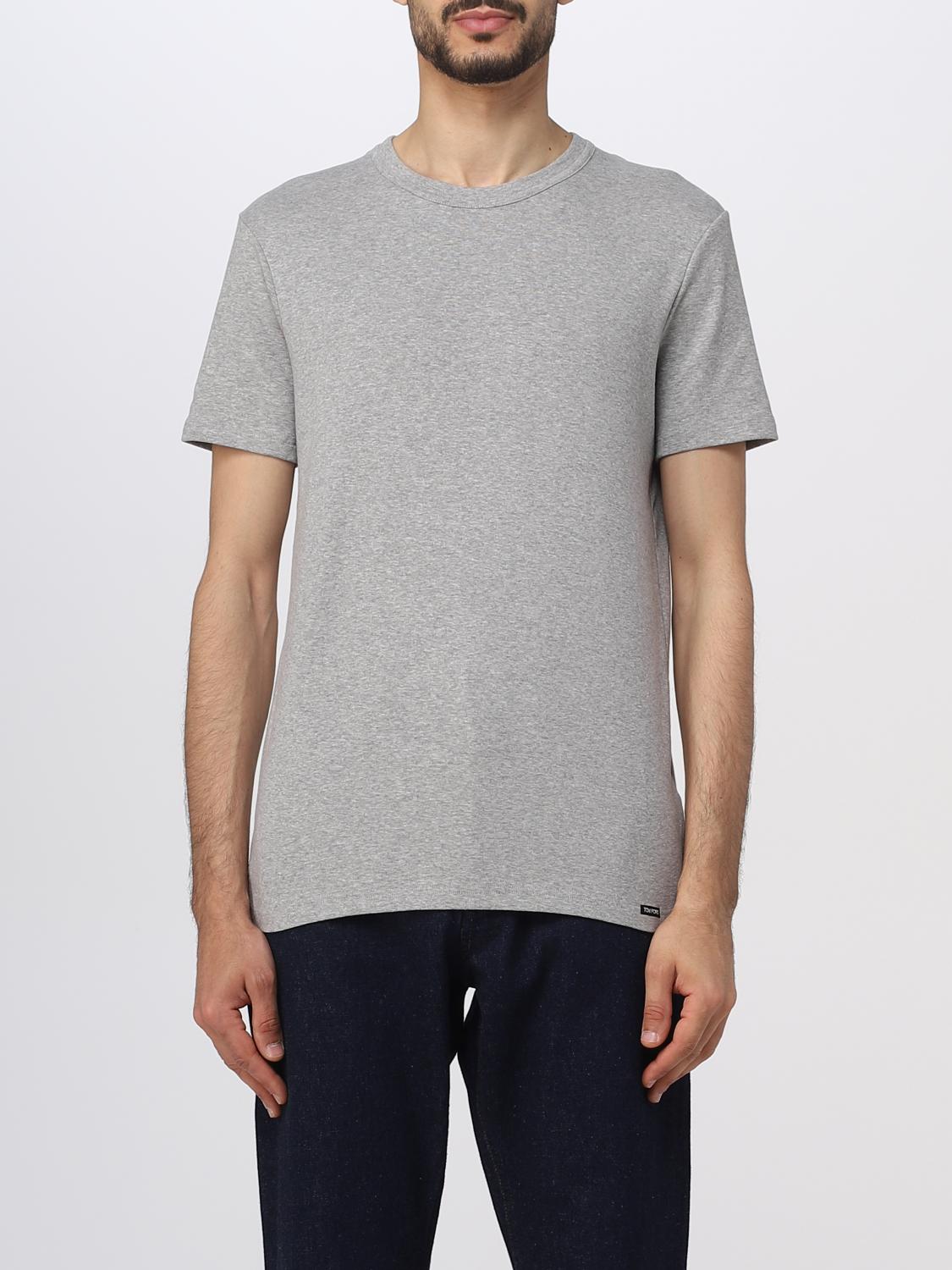 TOM FORD T恤: T恤 男士 Tom Ford, 灰色 - Img 1