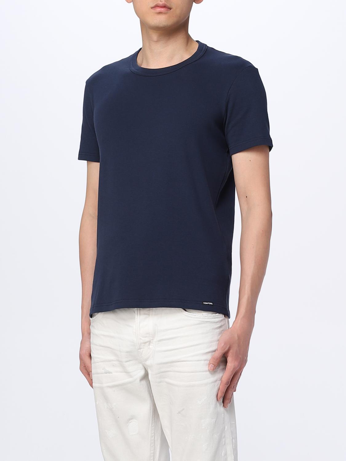 TOM FORD T-SHIRT: T-shirt men Tom Ford, Blue 1 - Img 4