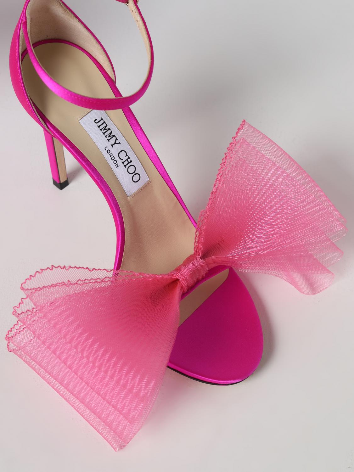 Jimmy Choo Flat sandals woman - Fuchsia | AVELINE100BAV | GIGLIO.COM