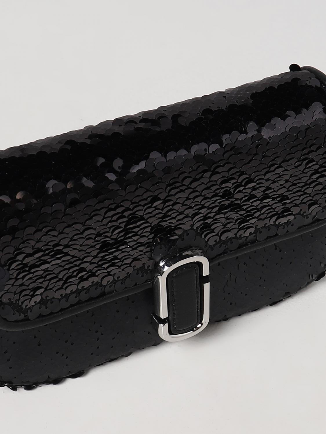 MARC JACOBS BORSA MINI: Borsa Marc Jacobs con paillettes all over, Nero - Img 4