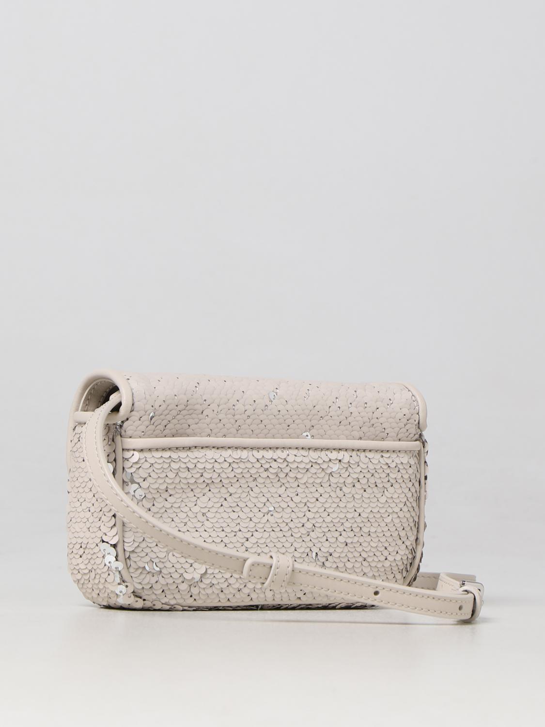 MARC JACOBS BORSA MINI: Borsa Marc Jacobs con paillettes all over, Crema - Img 2