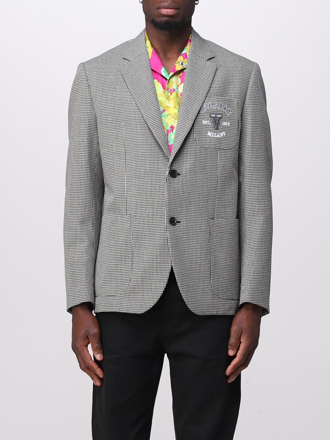 VERSACE CHAQUETA: Chaqueta hombre Versace, Gris - Img 1