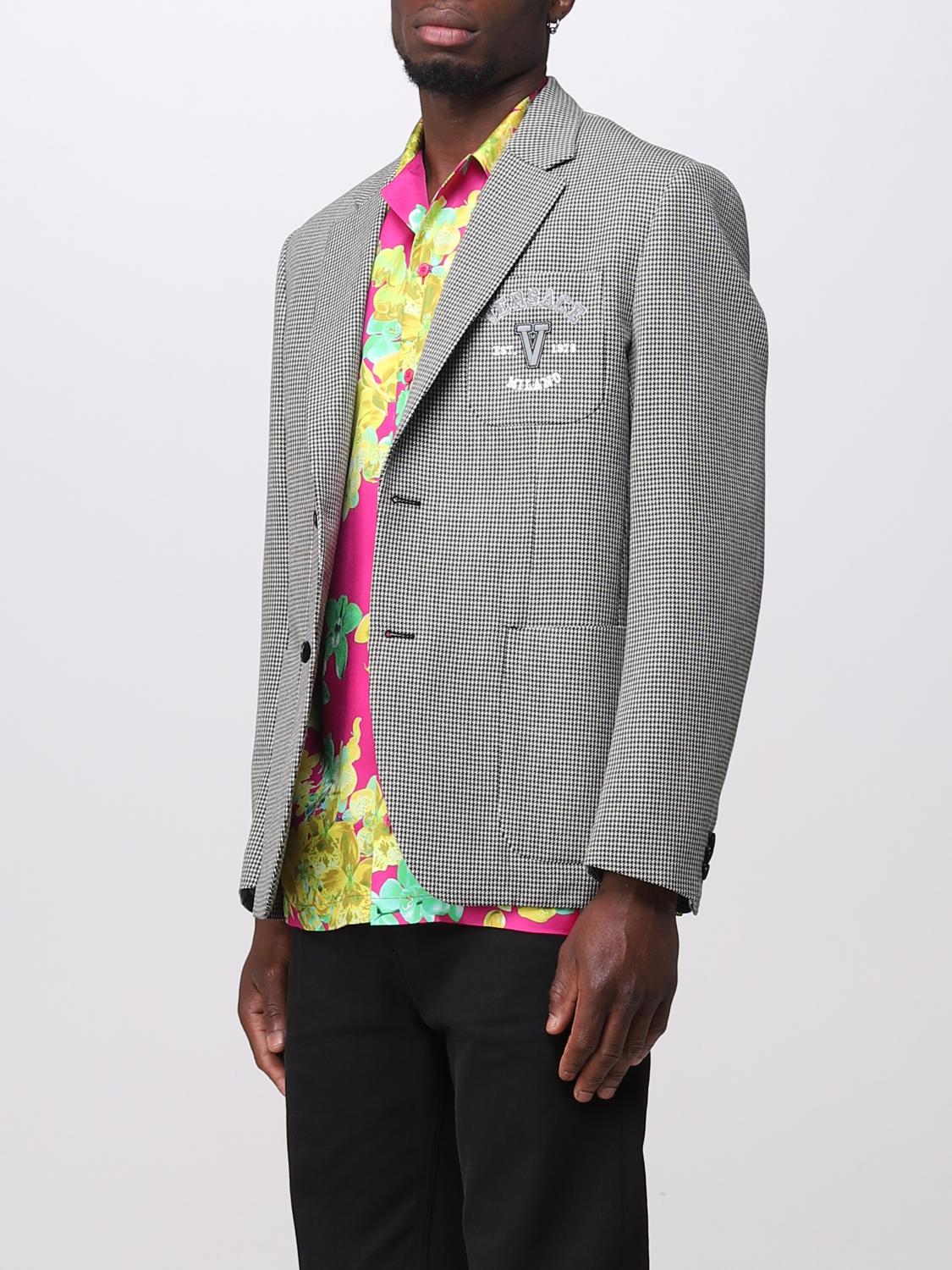 VERSACE CHAQUETA: Chaqueta hombre Versace, Gris - Img 3