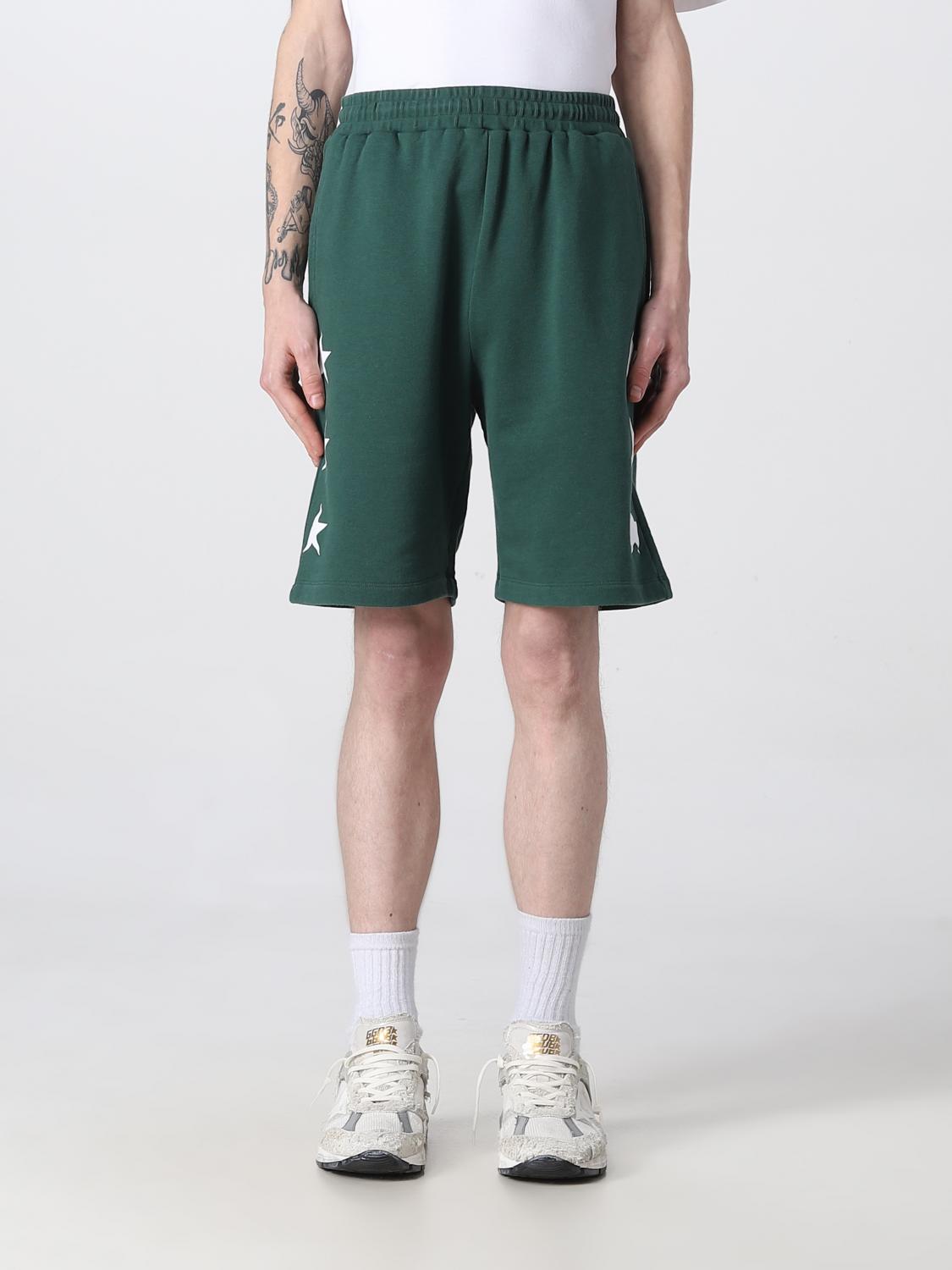GOLDEN GOOSE: Star jogging shorts Green Golden Goose shorts