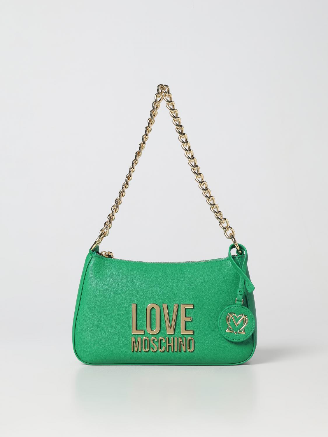 Green Moschino Bag Love Moschino Love Lock Green Moc Croc