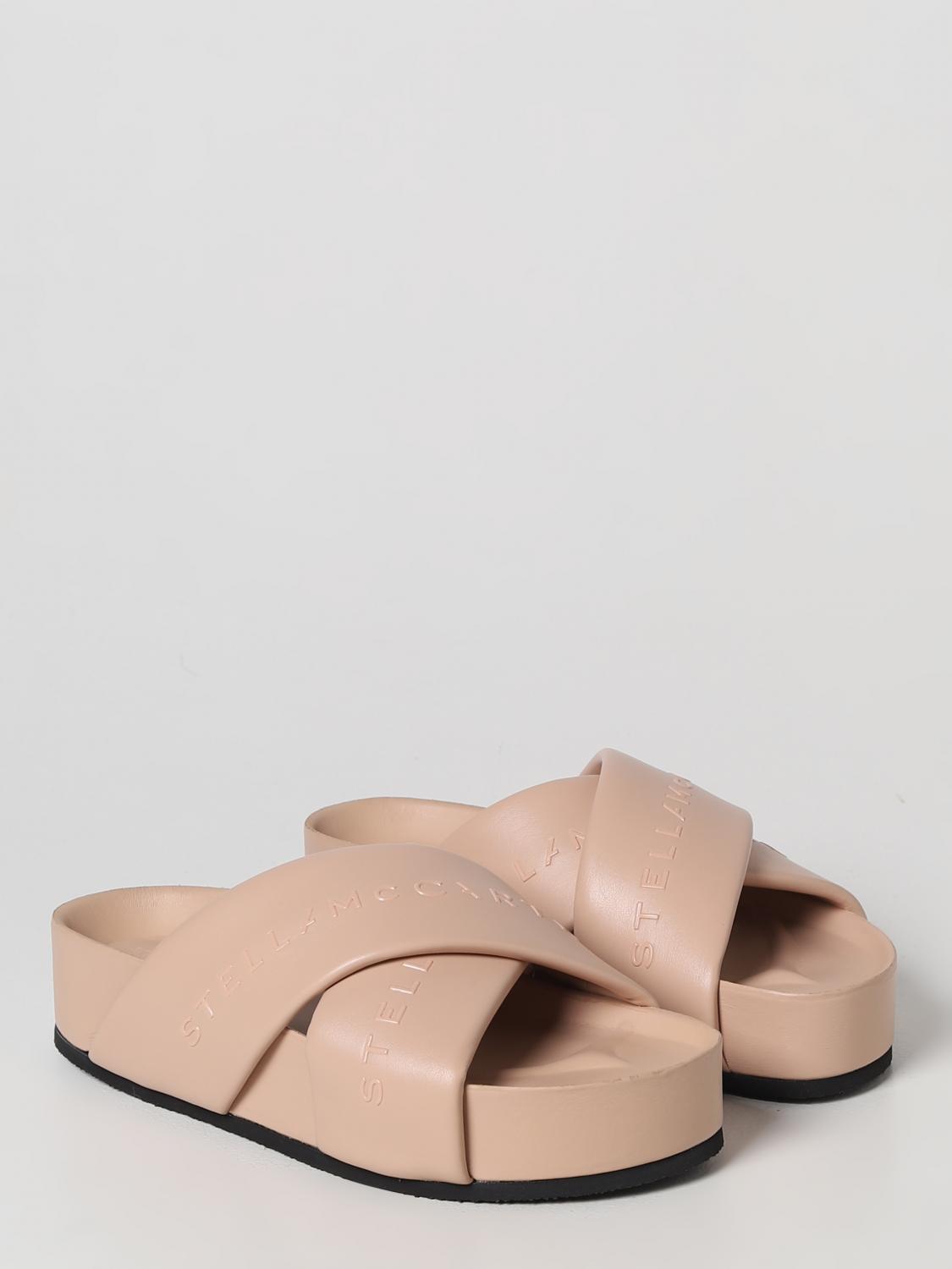 STELLA MCCARTNEY FLAT SANDAL: Stella McCartney sandal in synthetic leather, Dust - Img 2