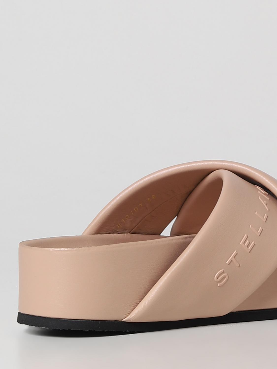 STELLA MCCARTNEY FLAT SANDAL: Stella McCartney sandal in synthetic leather, Dust - Img 3