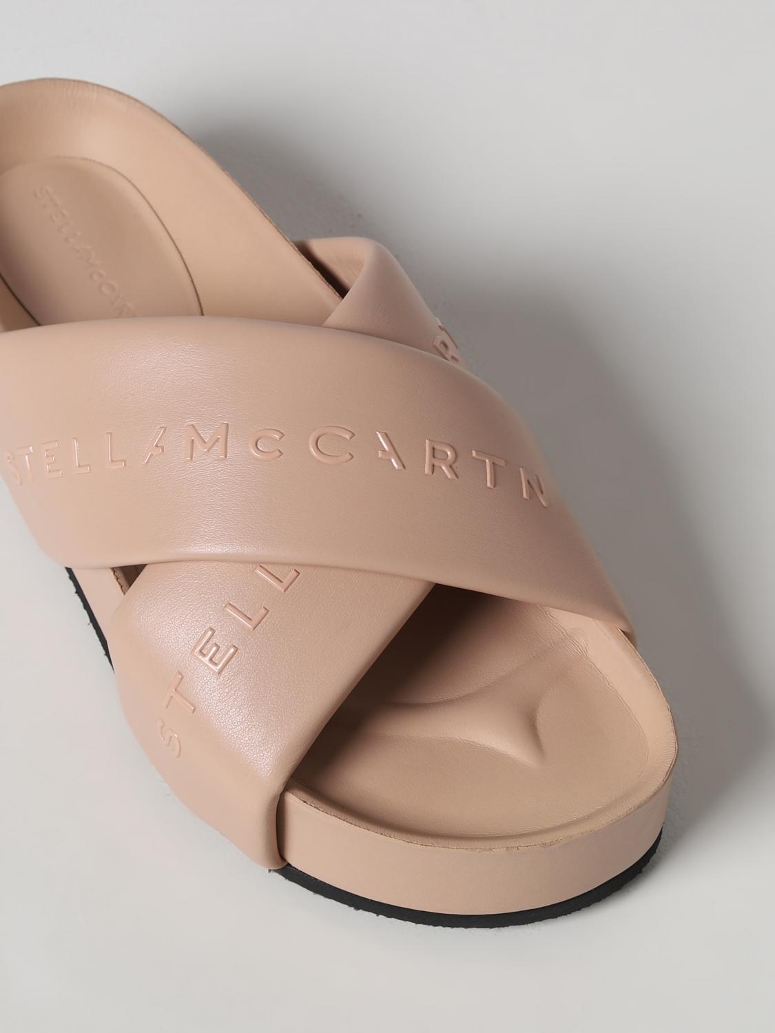 STELLA MCCARTNEY FLAT SANDAL: Stella McCartney sandal in synthetic leather, Dust - Img 4