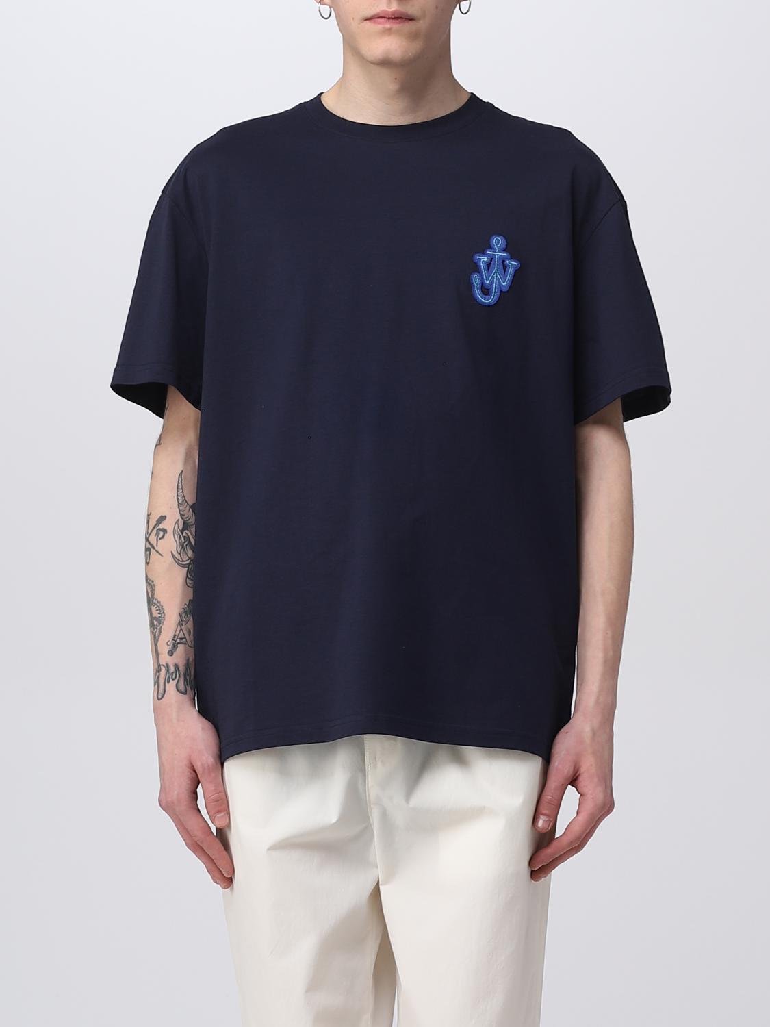 Tシャツ・カットソー JW ANDERSON Men T-shirt Blue JT0061PG0772 888 JW ANDERSON：Tシャツ メンズ - ブルー | GIGLIO.COMオンライン