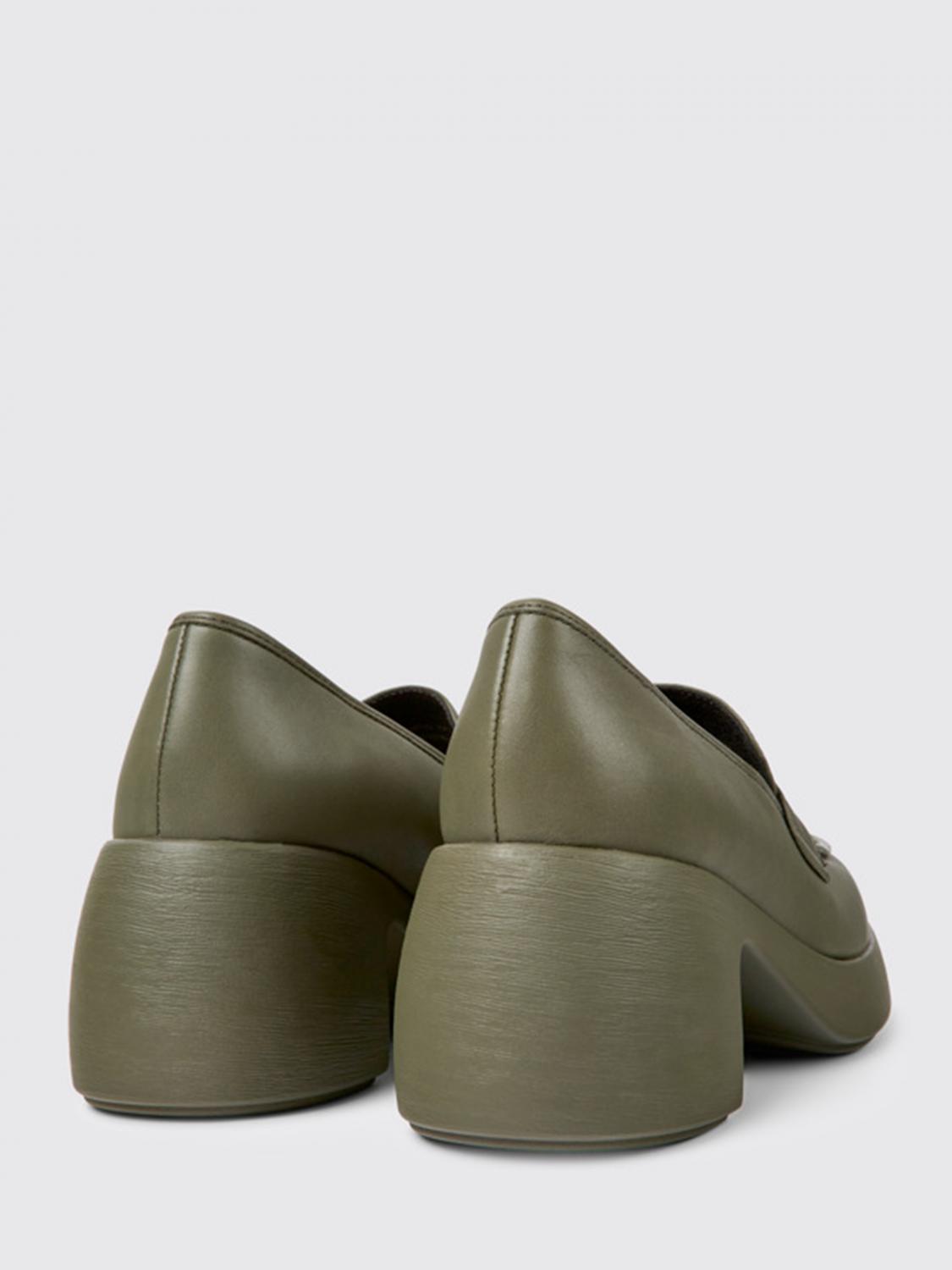 Camper Thelma moccasins in leather - Green | K201292-009 THELMA