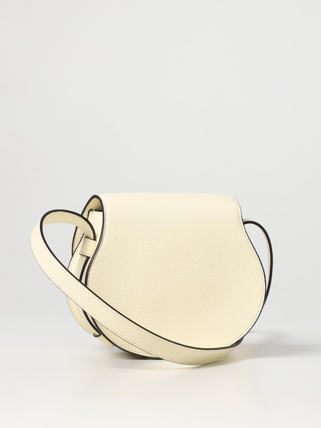 CHLOÉ BORSA MINI: Borsa Marcie Chloé in pelle a grana, Giallo - Img 2